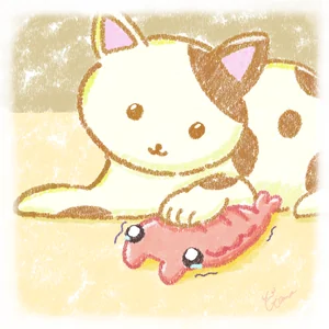 アノマロカリスオムライスのイラスト
