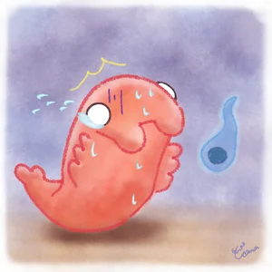 アノマロカリスのご飯タイムのイラスト