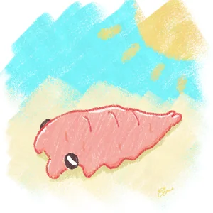 溶けるアノマロカリスのイラスト